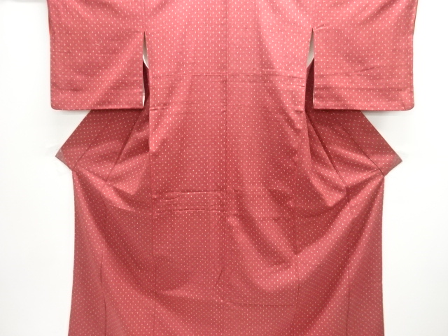 絣柄織り出し手織り紬着物